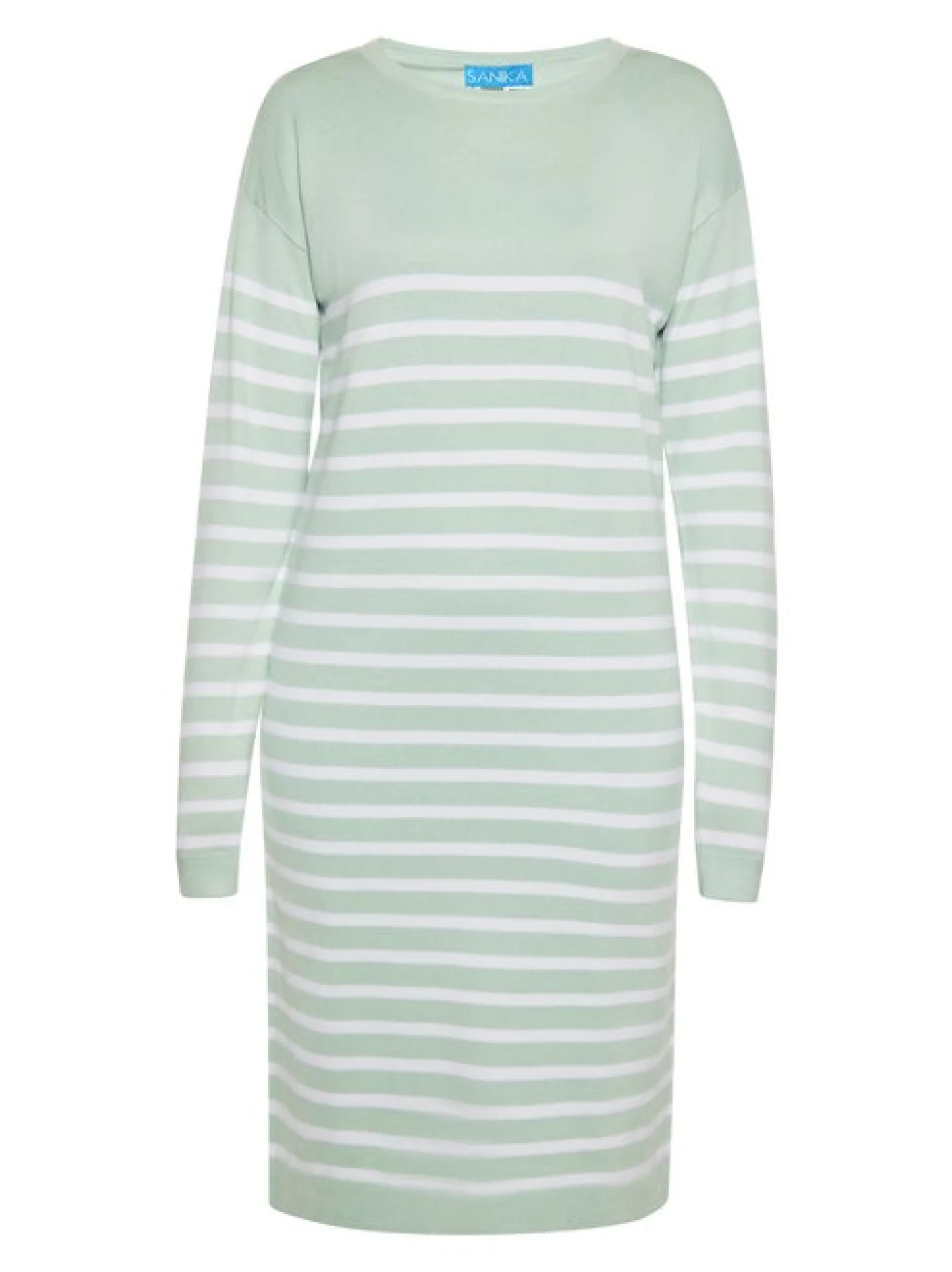 Usha Damen Kleid in mint - Ausschnitt: Rundhals