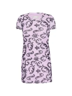 Usha Damen Kleid in rosa - Ausschnitt: Rundhals