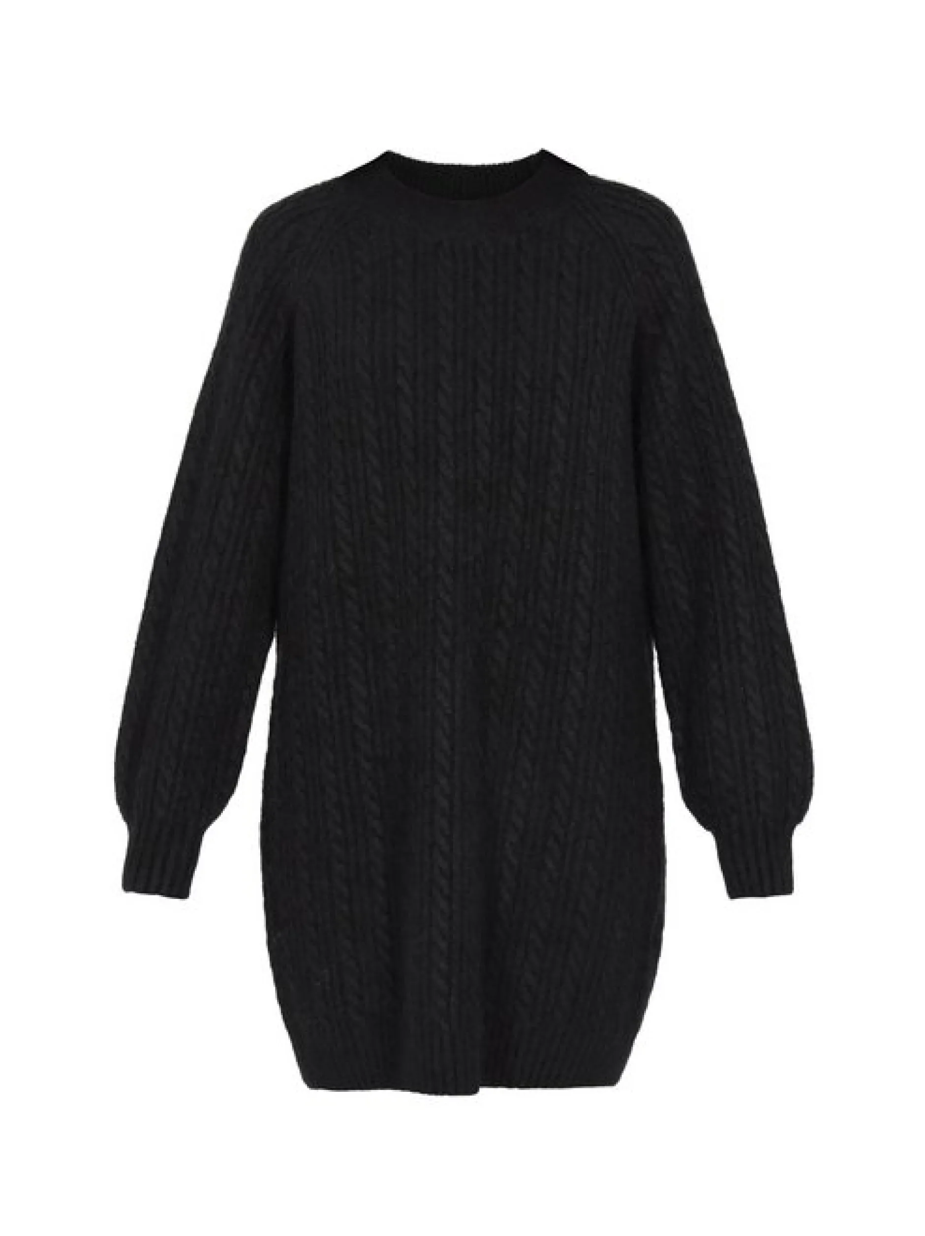 Usha Damen Kleid in schwarz - Ausschnitt: Rundhals