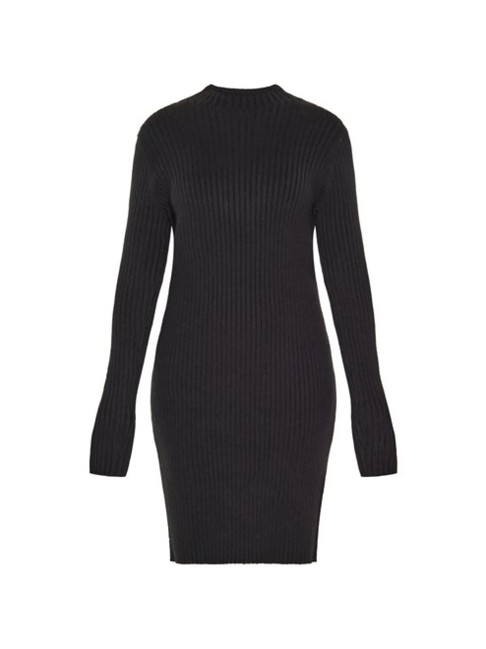 Usha Damen Kleid in schwarz - Länge: mittel