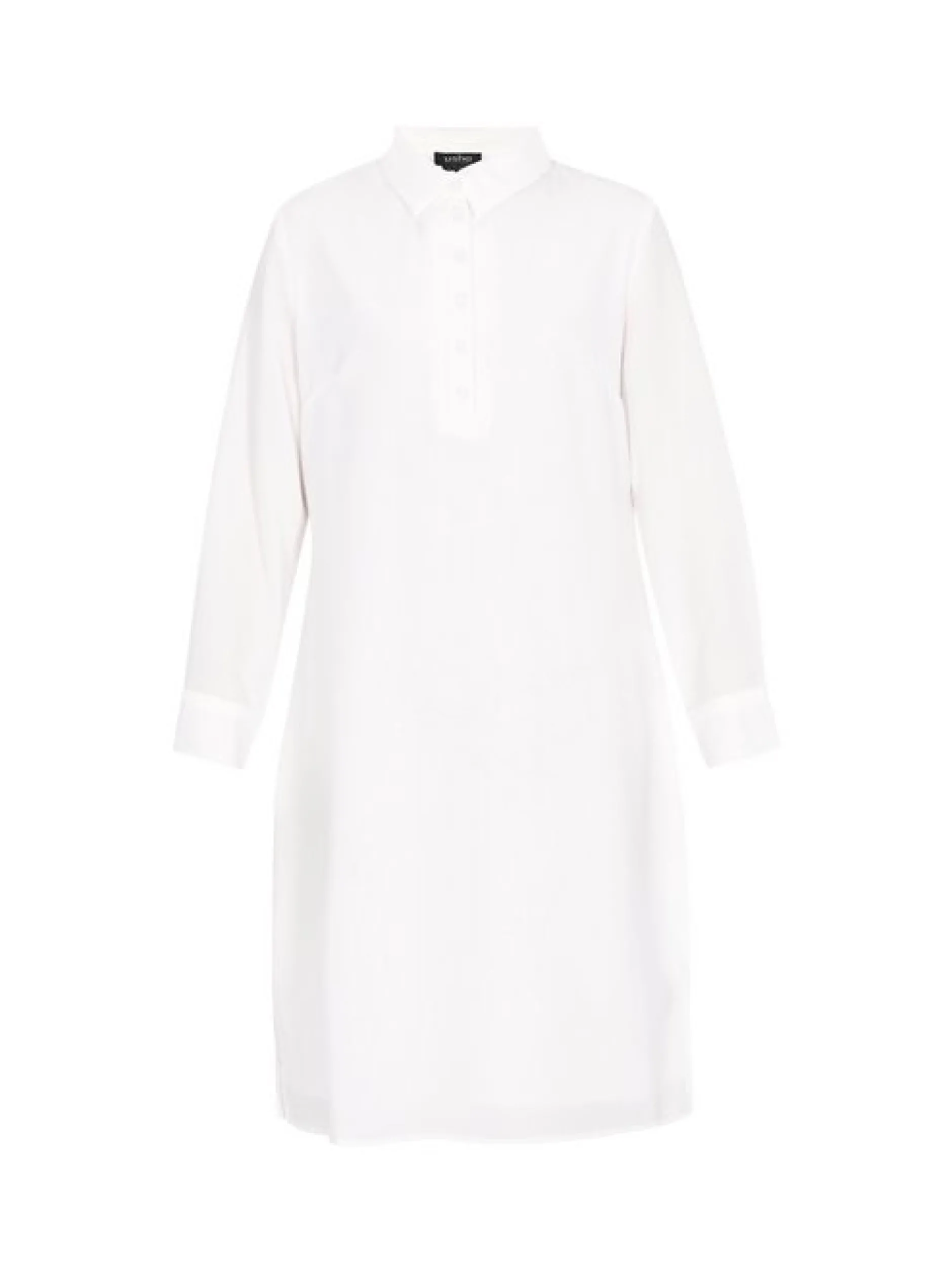 Usha Damen Kleid in weiß - Länge: mittel