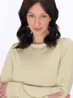 Usha Damen Langarmshirt in beige