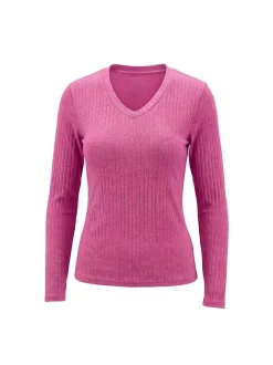 Usha Damen Langarmshirt in pink