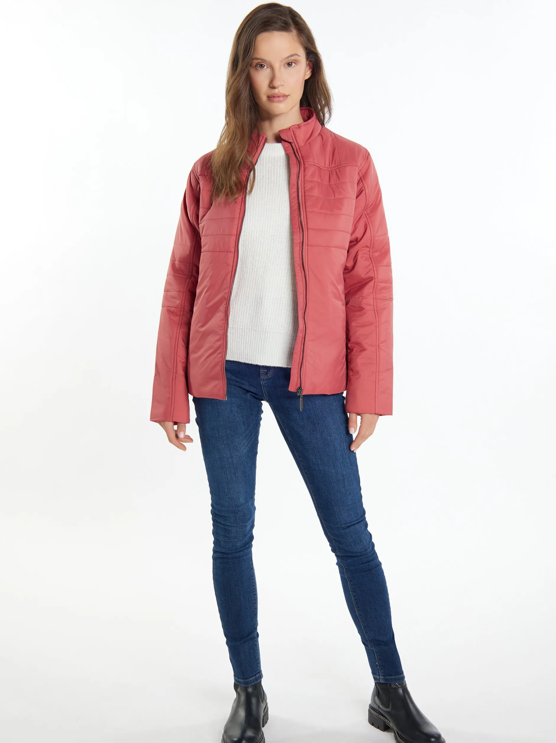 Usha Damen leichte Steppjacke in rot