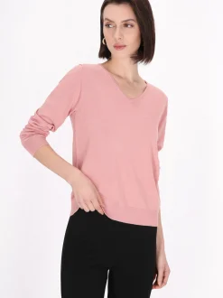 Usha Damen Pullover in altrosa