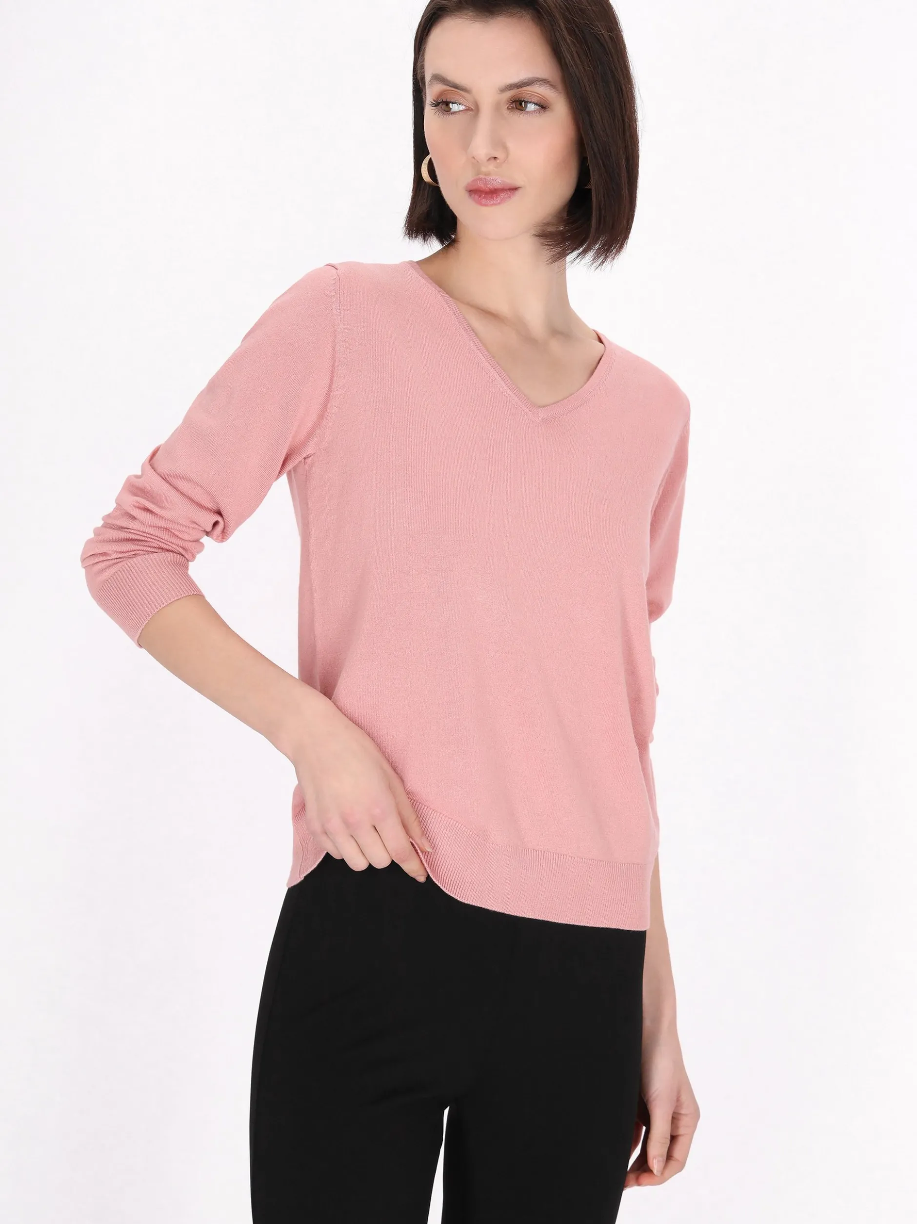 Usha Damen Pullover in altrosa