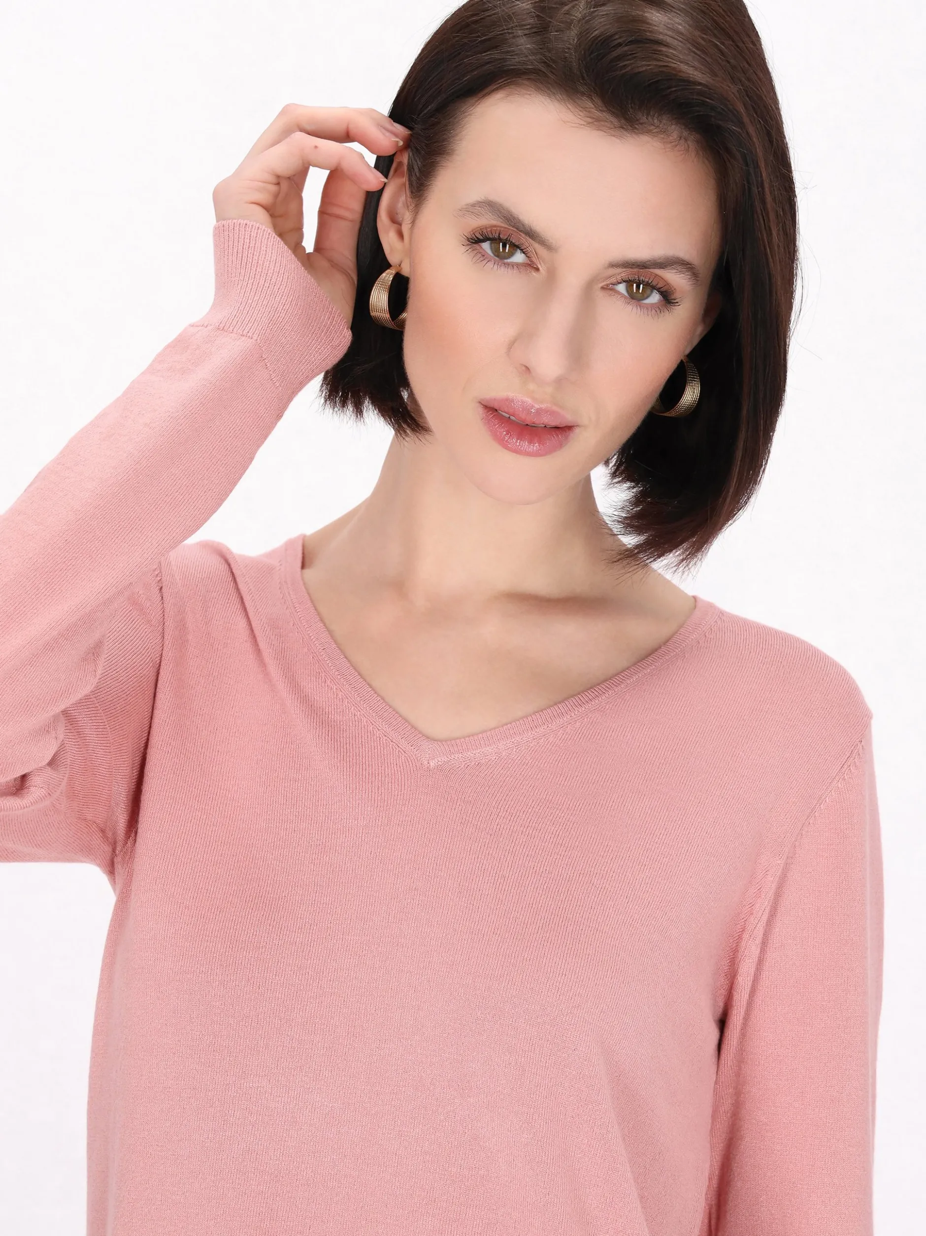 Usha Damen Pullover in altrosa