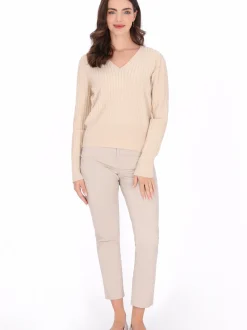 Usha Damen Pullover in beige