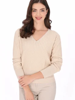 Usha Damen Pullover in beige