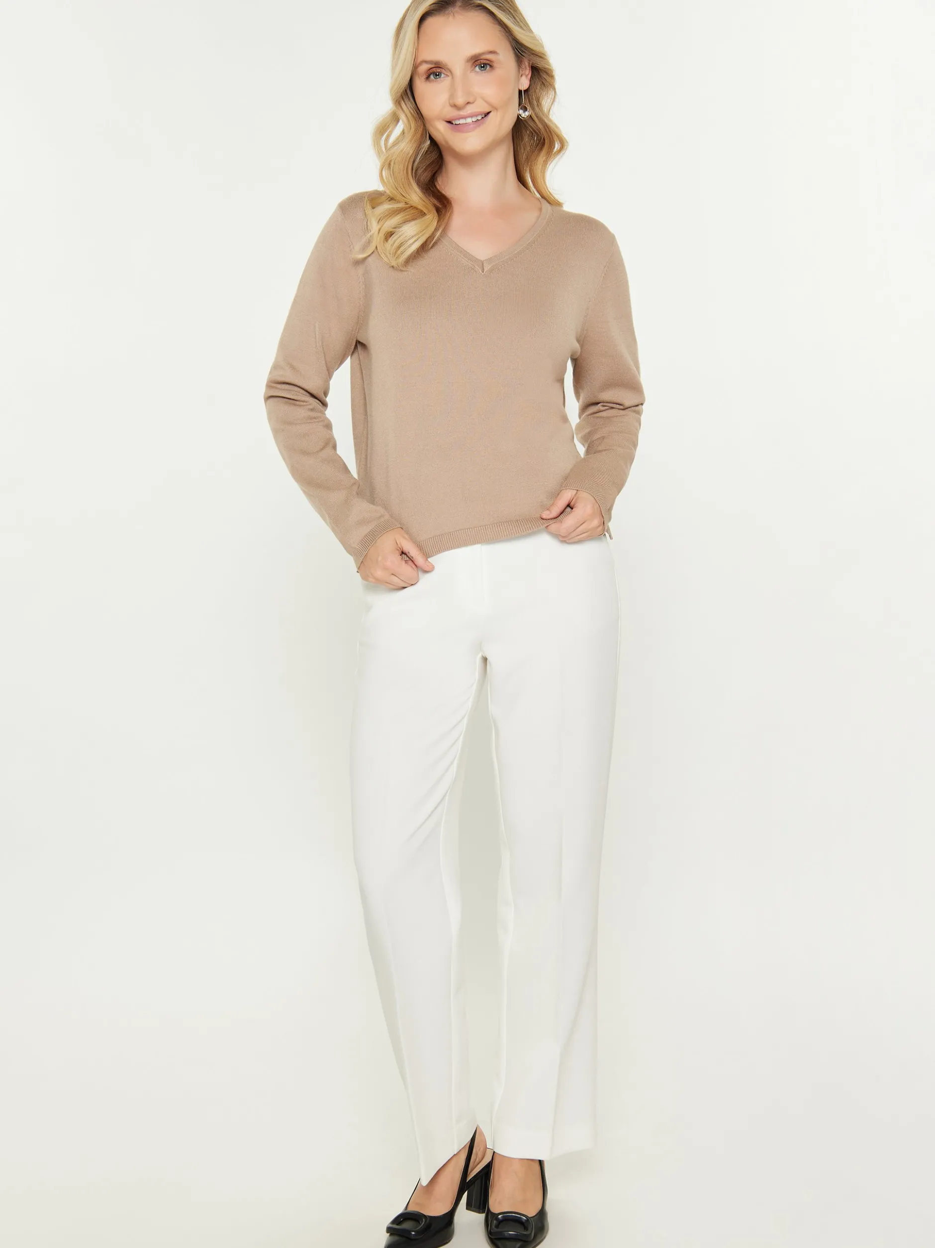 Usha Damen Pullover in beige