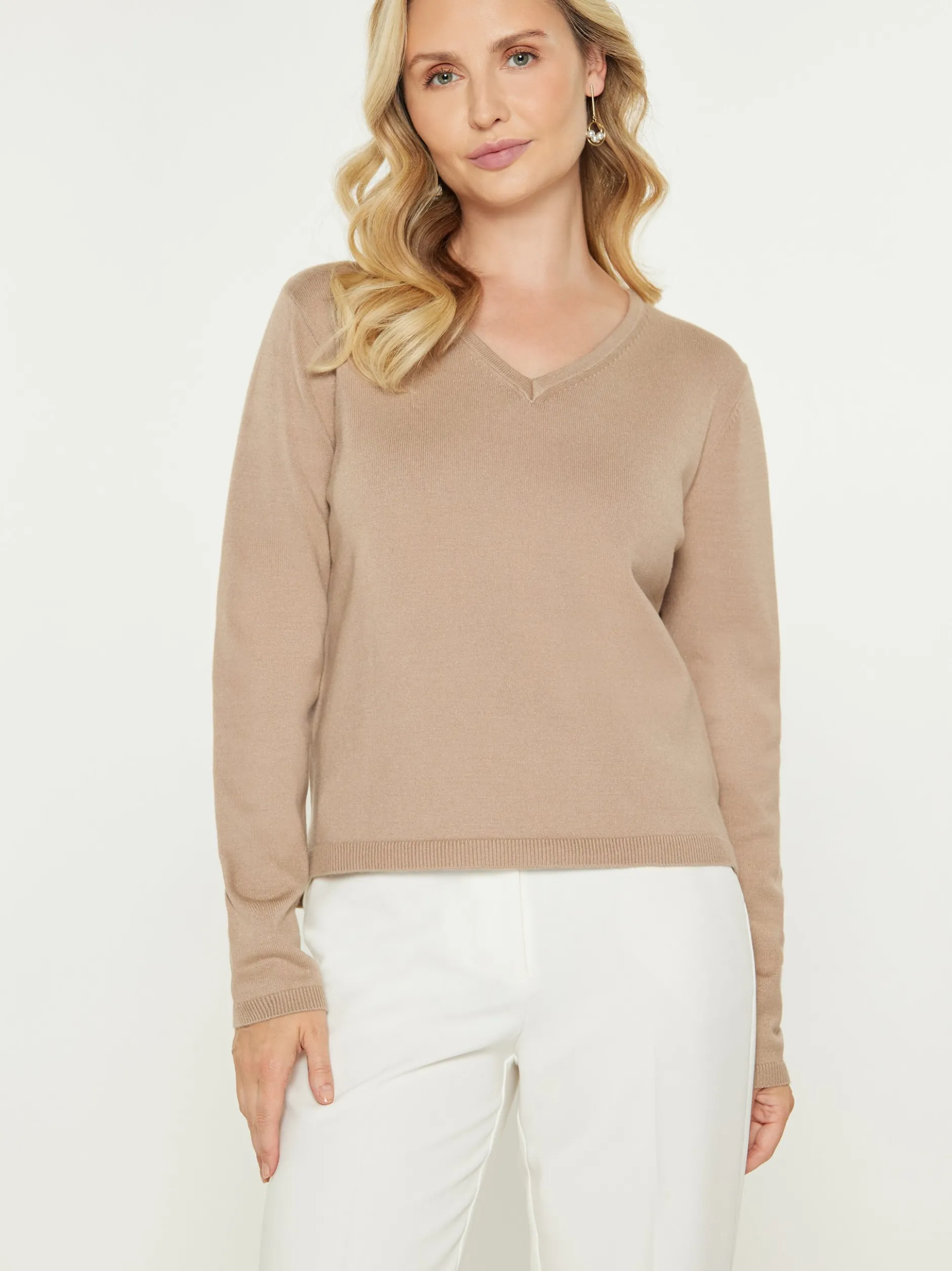 Usha Damen Pullover in beige