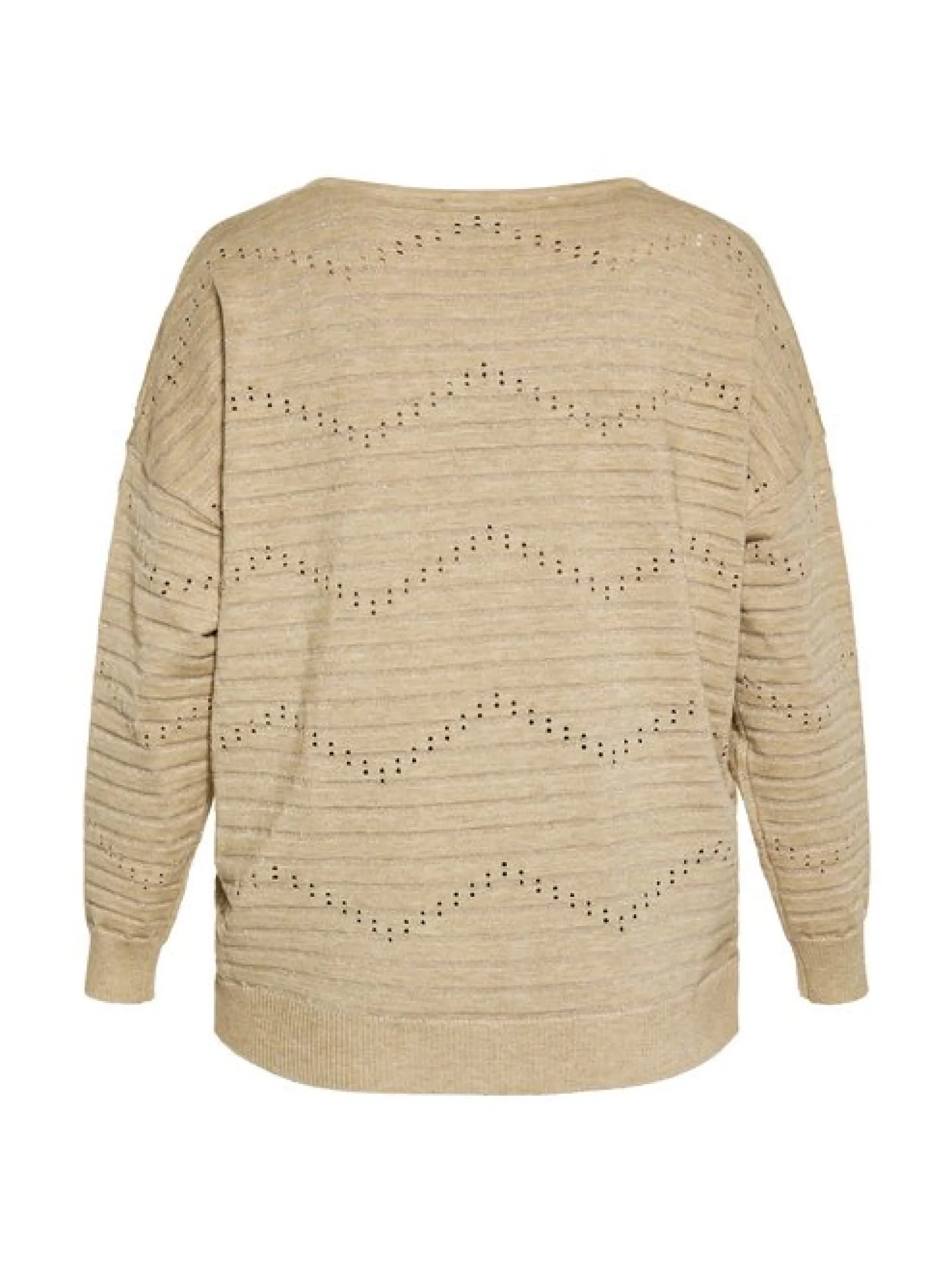 Usha Damen Pullover in beige - Ausschnitt: V-Ausschnitt