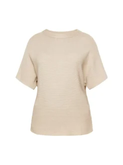 Usha Damen Pullover in beige - Ausschnitt: Rundhals