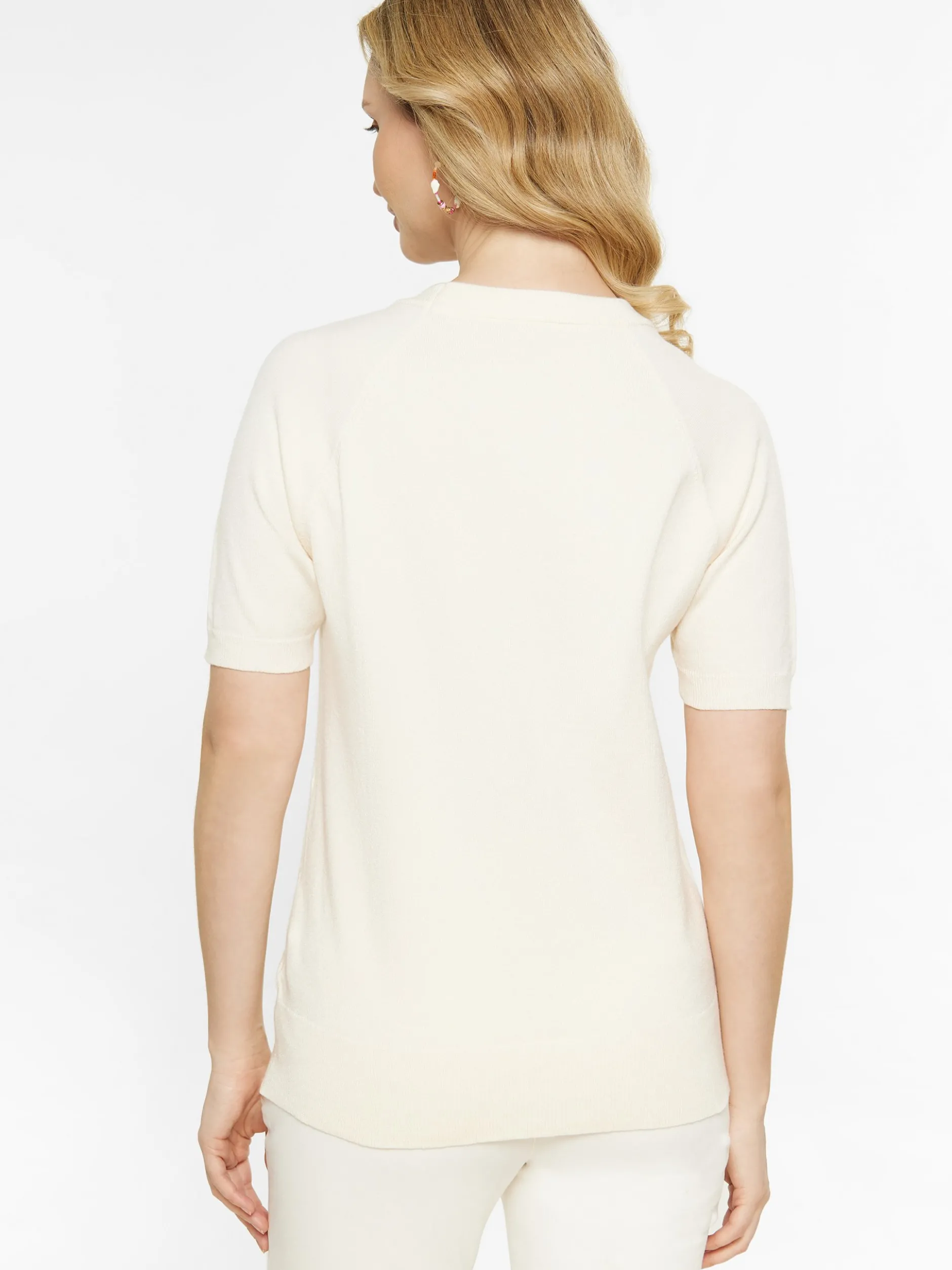 Usha Damen Pullover in beige - Ausschnitt: Rundhals