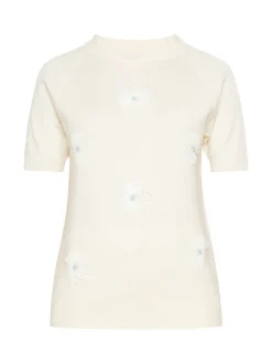 Usha Damen Pullover in beige - Ausschnitt: Rundhals