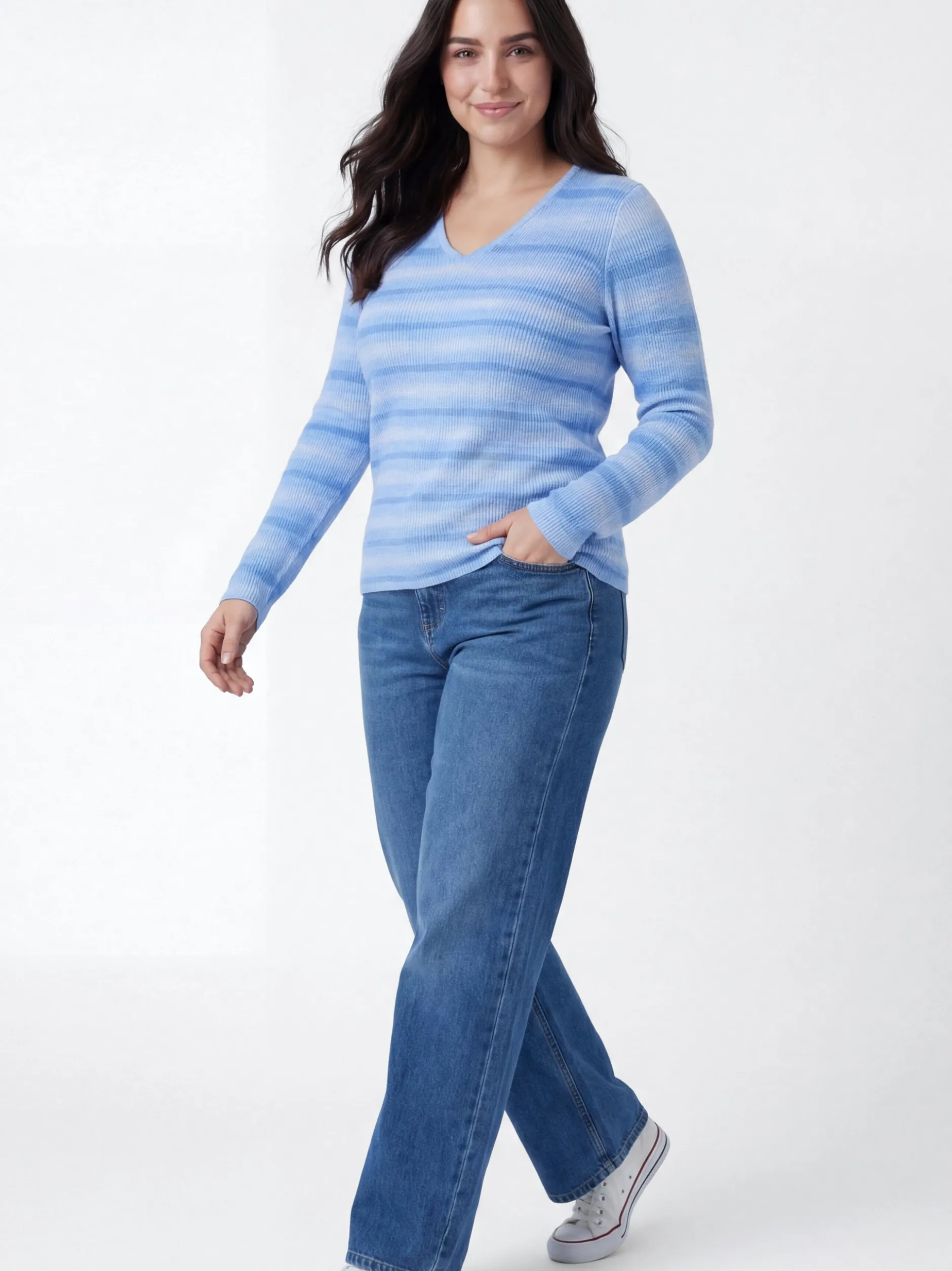 Usha Damen Pullover in blau