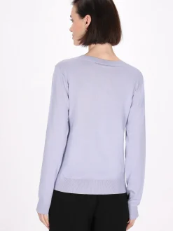 Usha Damen Pullover in blau - Ausschnitt: Rundhals