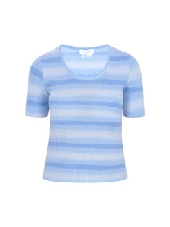 Usha Damen Pullover in blau - Ausschnitt: Rundhals