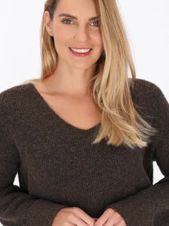 Usha Damen Pullover in braun