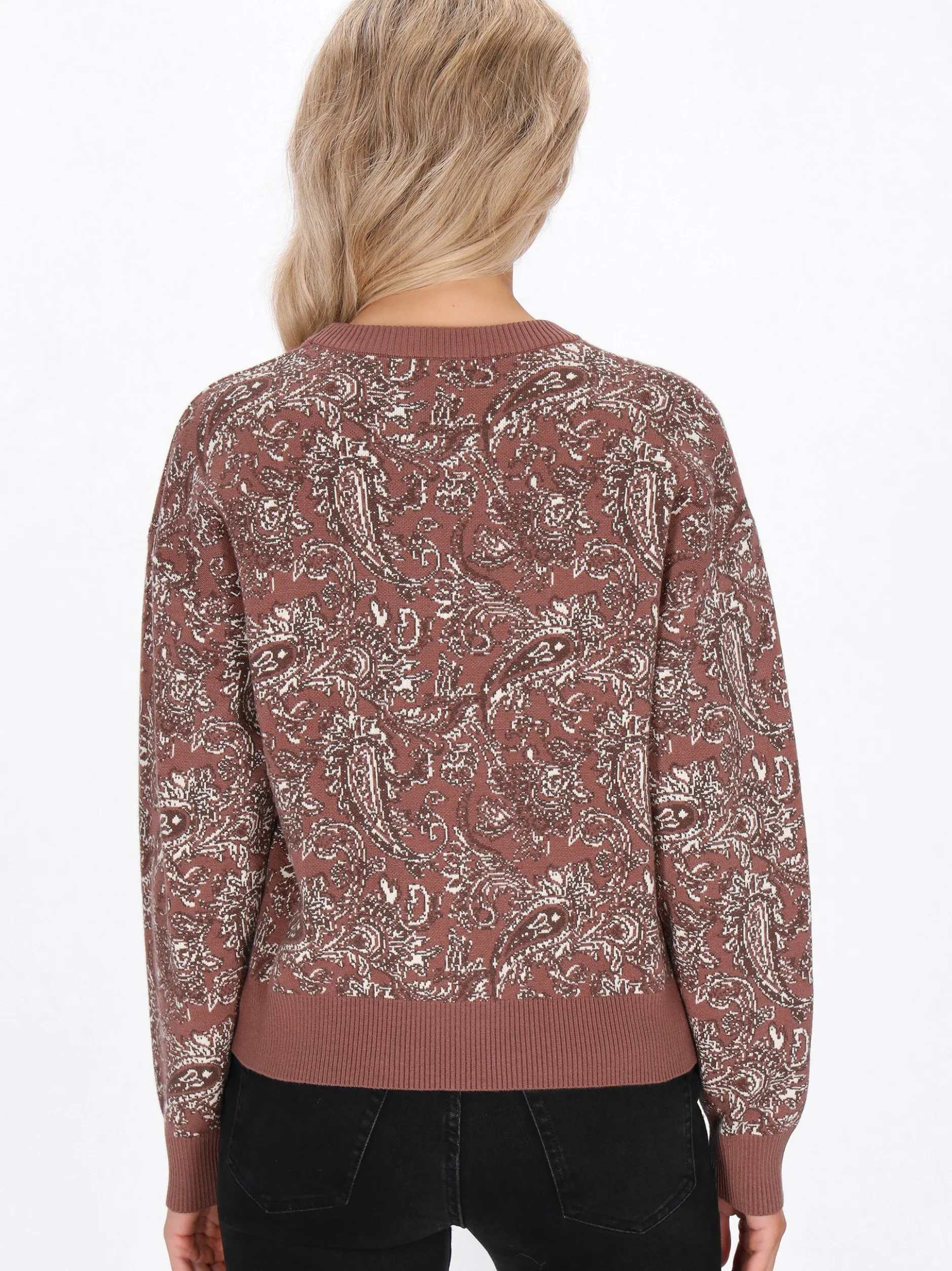 Usha Damen Pullover in camel - Ausschnitt: Rundhals