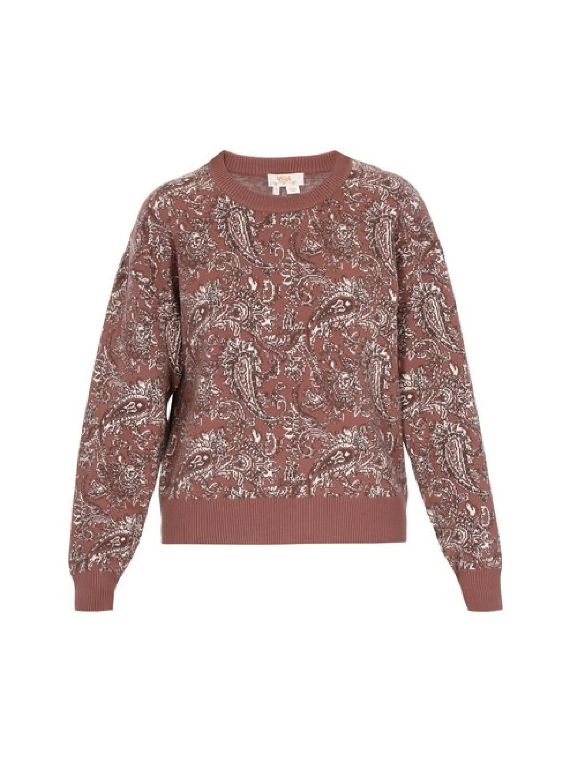 Usha Damen Pullover in camel - Ausschnitt: Rundhals
