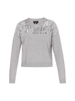 Usha Damen Pullover in grau
