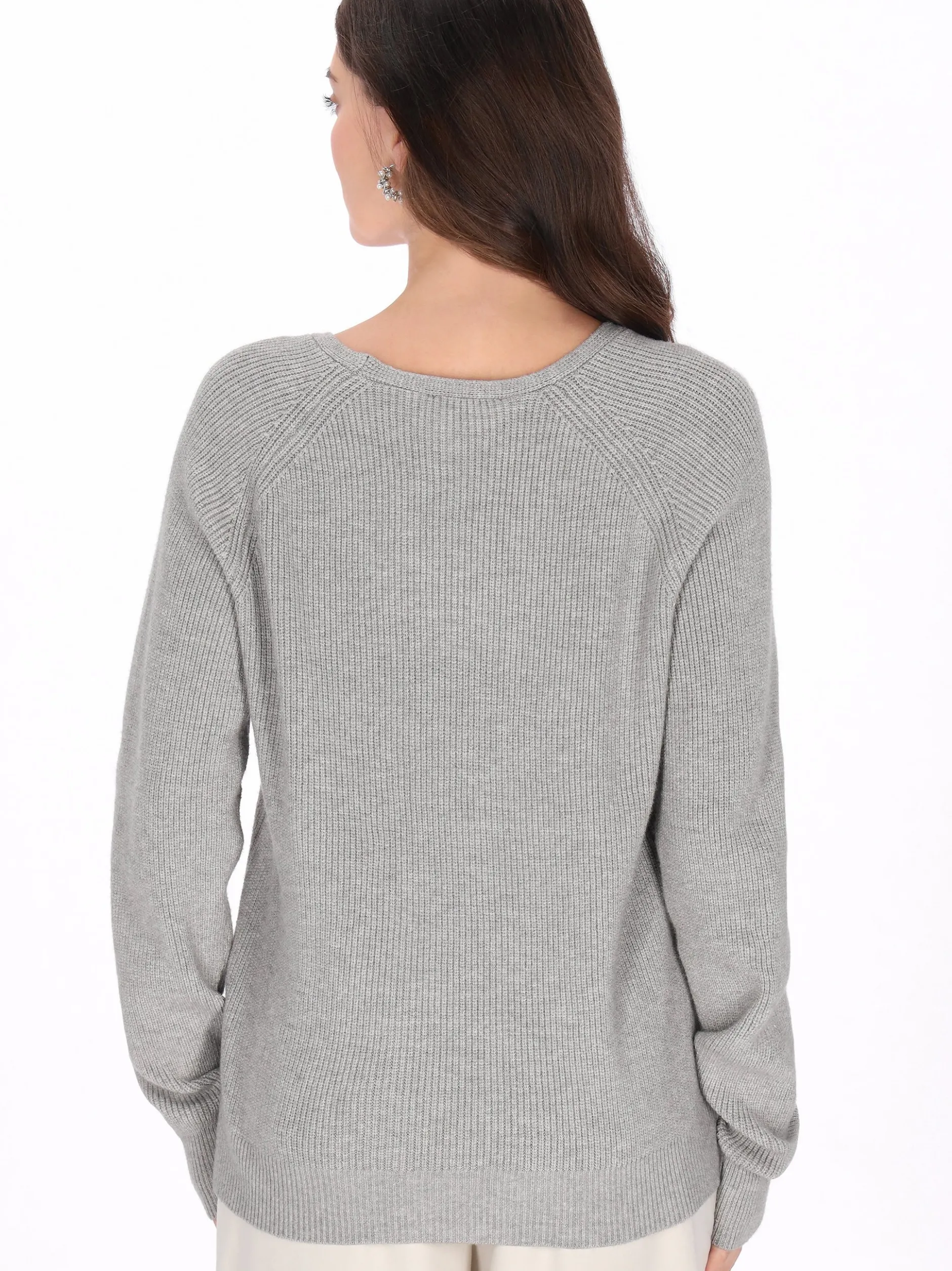 Usha Damen Pullover in grau
