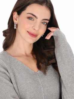 Usha Damen Pullover in grau