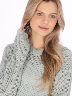 Usha Damen Pullover in grün