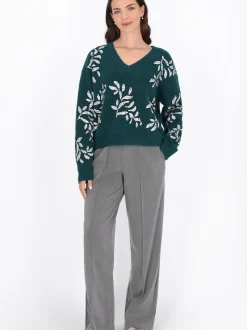 Usha Damen Pullover in grün