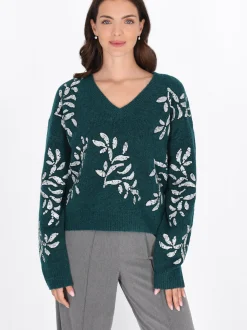 Usha Damen Pullover in grün