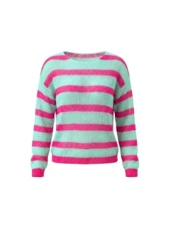 Usha Damen Pullover in grün - Ausschnitt: Rundhals