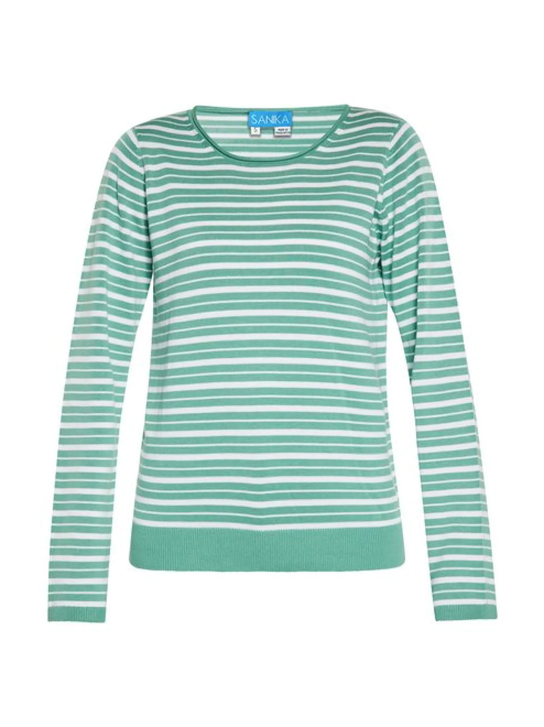 Usha Damen Pullover in grün - Ausschnitt: Rundhals