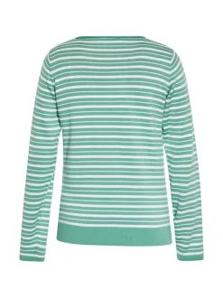 Usha Damen Pullover in grün - Ausschnitt: Rundhals