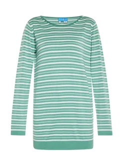 Usha Damen Pullover in grün - Ausschnitt: Rundhals