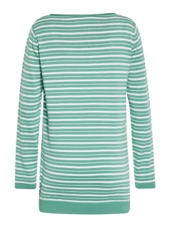 Usha Damen Pullover in grün - Ausschnitt: Rundhals