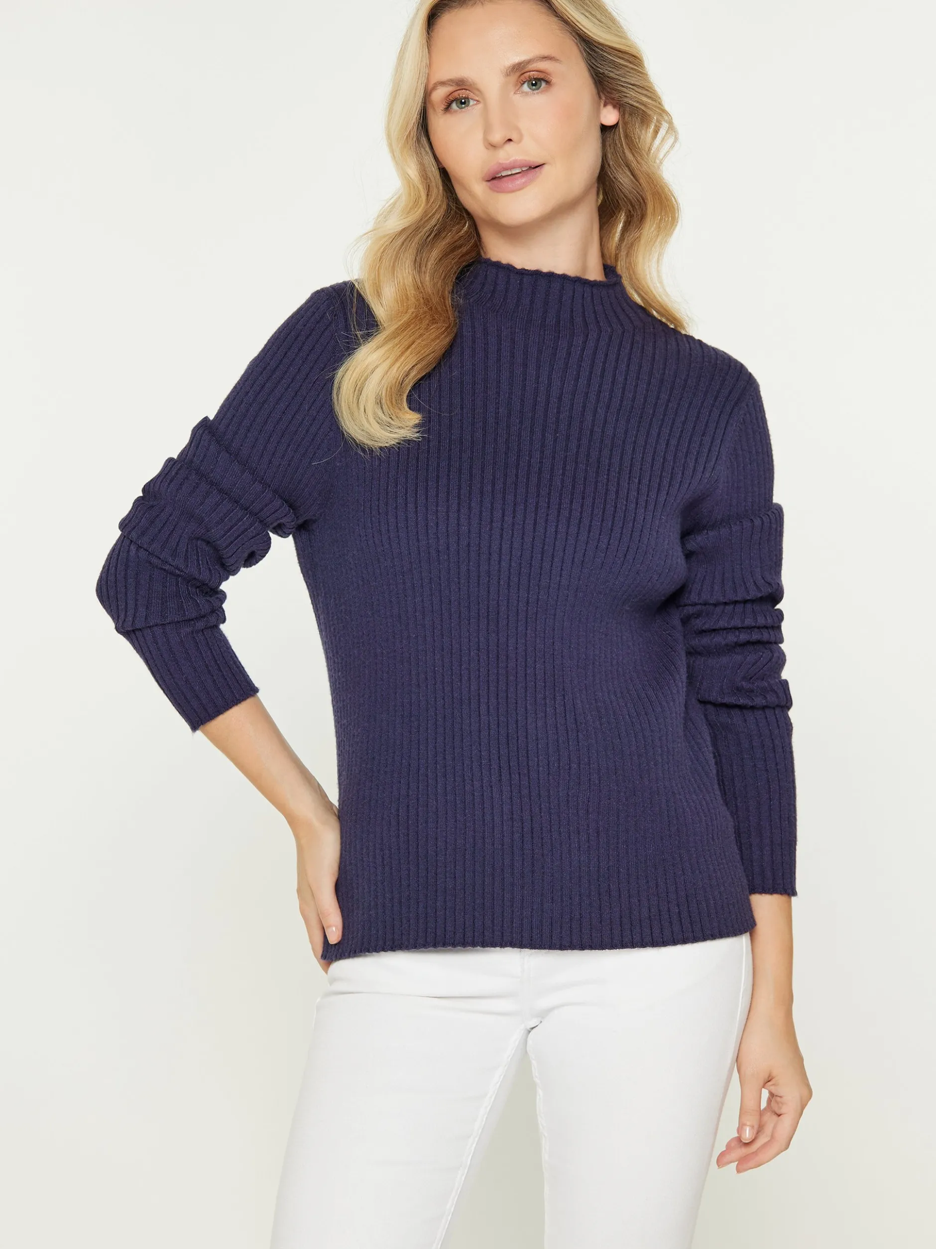 Usha Damen Pullover in marine