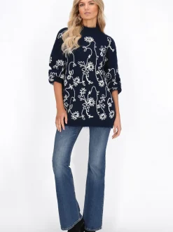 Usha Damen Pullover in marine