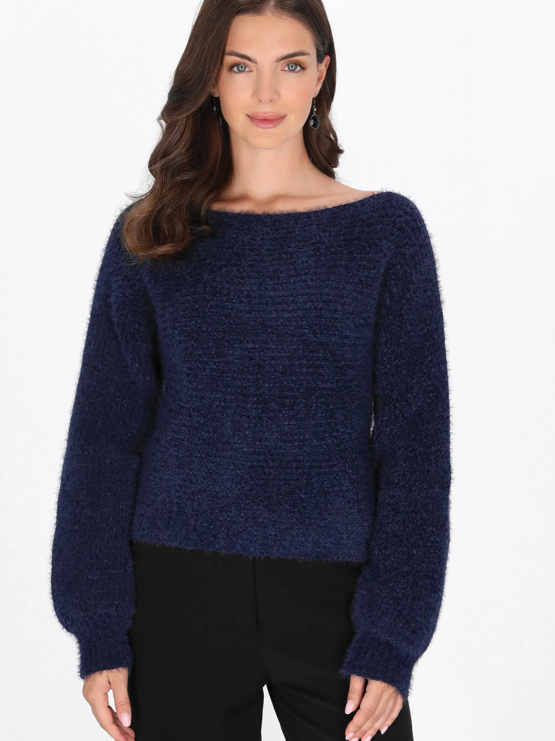 Usha Damen Pullover in marine