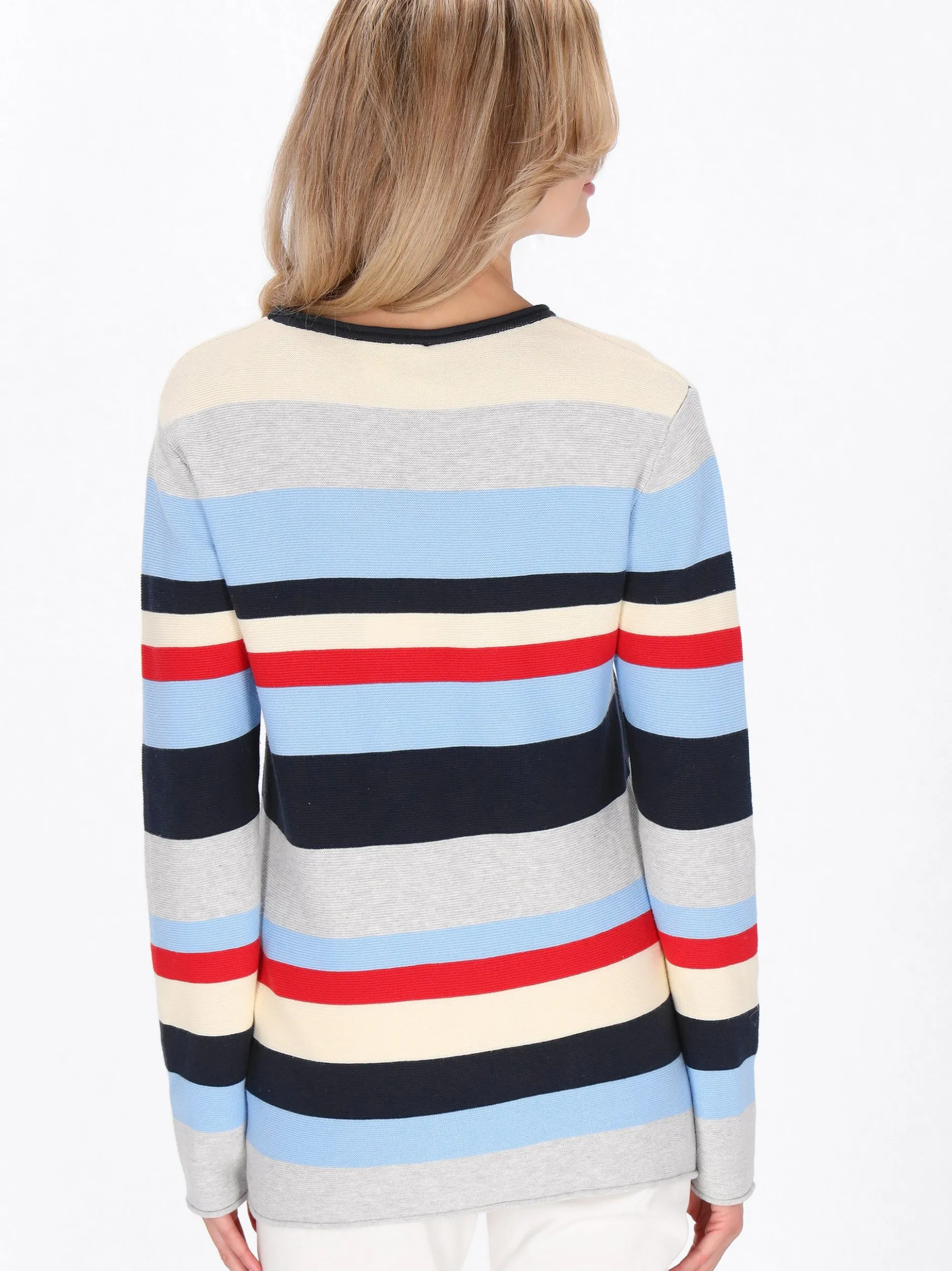 Usha Damen Pullover in marine - Ausschnitt: Rundhals