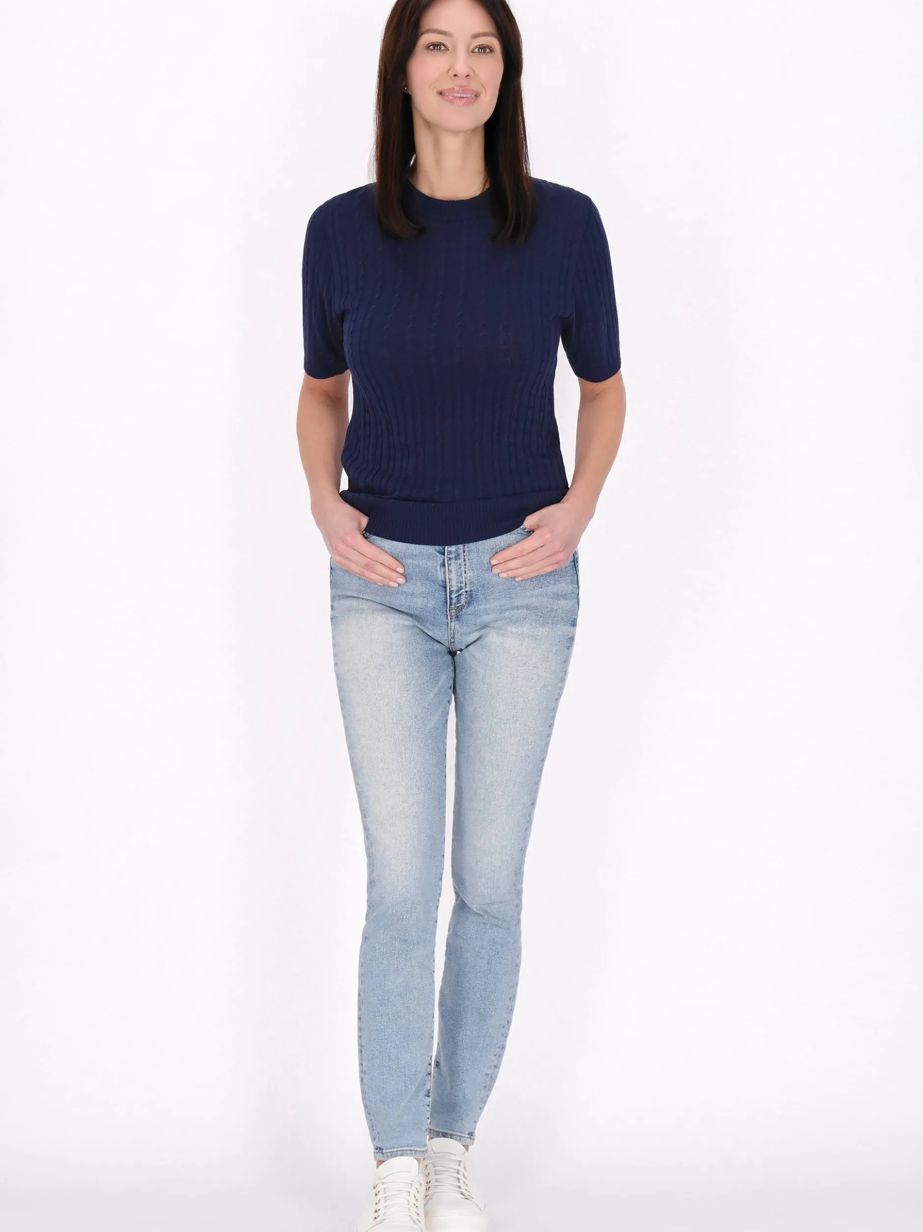 Usha Damen Pullover in marine