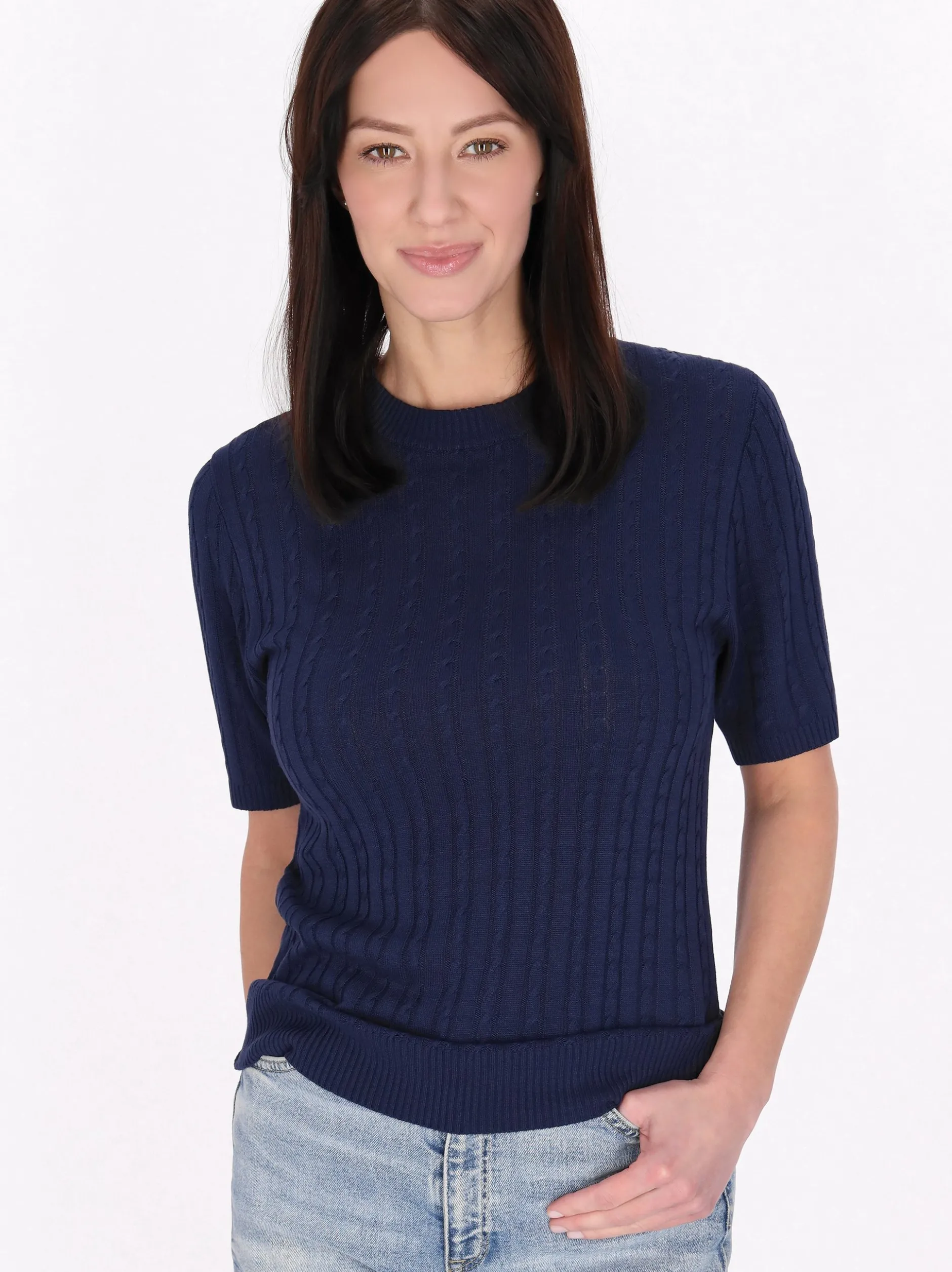 Usha Damen Pullover in marine