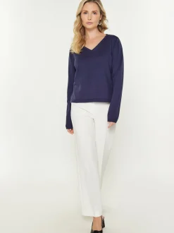 Usha Damen Pullover in marine