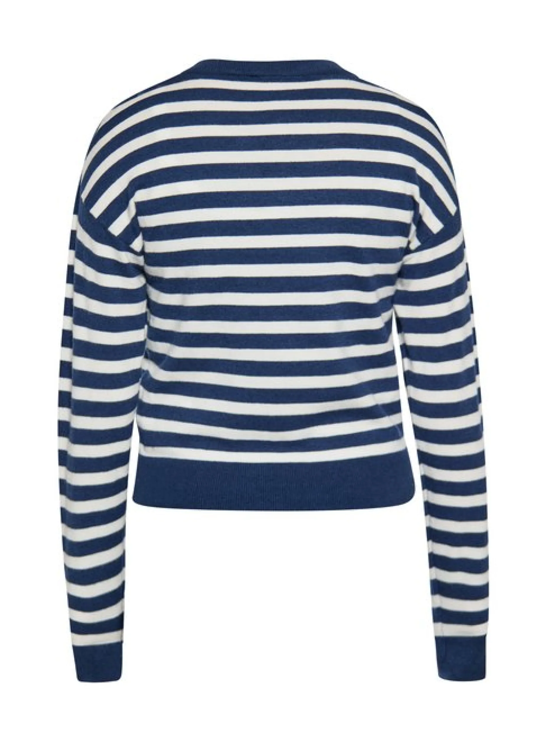 Usha Damen Pullover in marine - Ausschnitt: V-Ausschnitt
