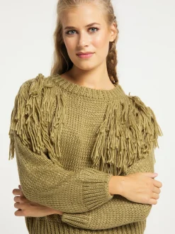 Usha Damen Pullover in mehrfarbig - Ausschnitt: Rundhals