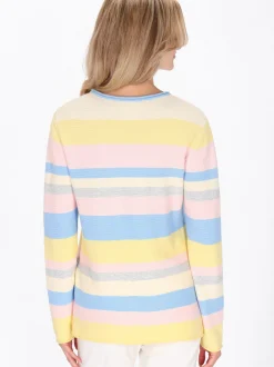 Usha Damen Pullover in mehrfarbig - Ausschnitt: Rundhals