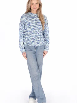 Usha Damen Pullover in mehrfarbig - Ausschnitt: Rundhals