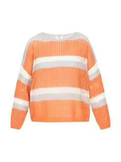 Usha Damen Pullover in orange