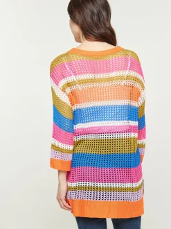Usha Damen Pullover in orange - Ausschnitt: Rundhals