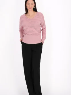 Usha Damen Pullover in rosa